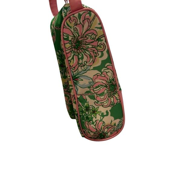 Lilly Pulitzer Floral Print Pink Accents Shoe Bag Spearmint Blossom Views GWP - Picture 6 of 10